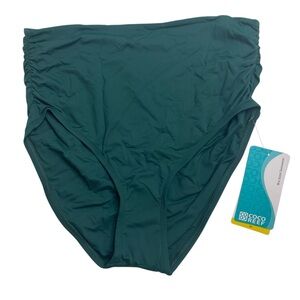 Coco Reef Jasper Roll Over Swim Bottoms Green Size Medium New
